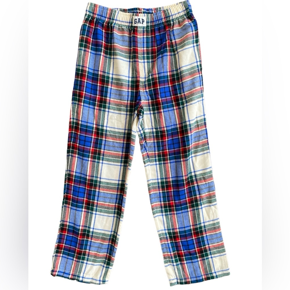 🆕Gap Kids 100% Recycled Flannel PJ Pant Buffalo Plaid Size 6